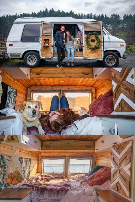 I am Michael I'm Stephanie this is Jasmine and this is cargo van conversion Serbian Dora. We were both working in Halifax Nova Scotia you really wanted to start travelling we wanted to do world travel to kind of caught wind of the van thing looked into it. Van Rv Conversion, Chevy Conversion Van, Cargo Van Conversion, Hybrid Camper, Travel On A Budget, Van Conversion Interior, Volkswagen Van, Chevy Van, Halifax Nova Scotia