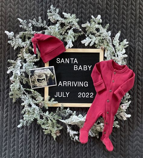 Santa Baby Pregnancy Announcement, Santa Baby Announcement, Baby Announcement December, December Pregnancy Announcement, Clever Pregnancy Announcement, First Baby Announcements, Baby Surprise Announcement, Baby 2024, Pregnancy Announcement Pictures