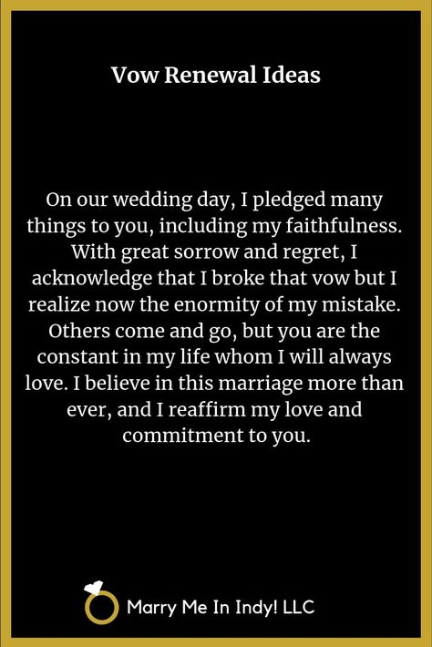 Marriage Vow Renewal Ceremony Scripts. Vow Renewal After Infidelity, Vowl Renual Ideas, Renewing Vows Ideas, Officiating A Wedding, Vowel Renewal Ideas, Wedding Vowels, Modern Wedding Vows, Vows Quotes, Better Husband