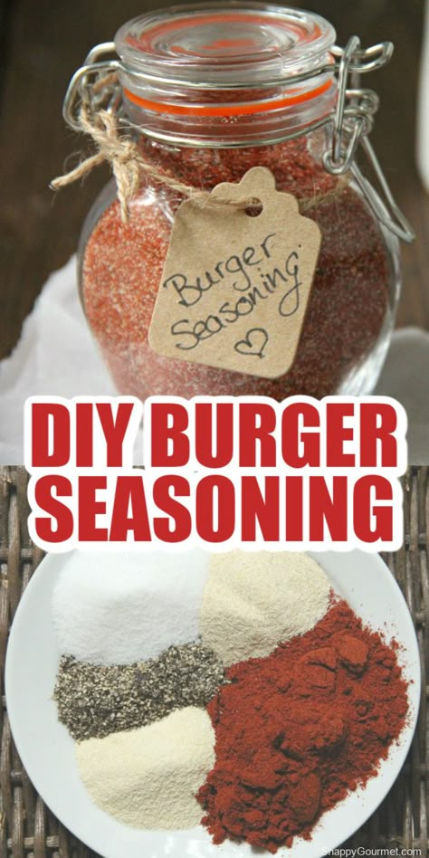 Turkey Burger Seasoning, Hamburger Spices, Burger Recipes Seasoning, Homemade Burger Patties, Burger Spice, Hamburger Seasoning, Homemade Dry Mixes, Homemade Burger, Homemade Spice Mix