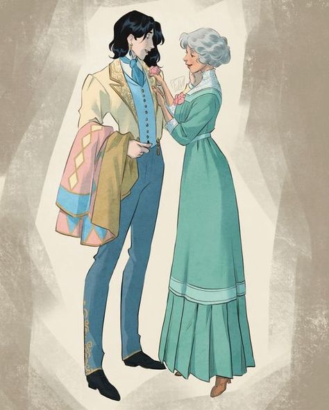 Howl Pendragon Screencap, Sophie Dress Howls Moving Castle, Two Characters Drawing Reference, Howl's Moving Castle Inspired Outfits, Howls Moving Castle Reference, Howls Moving Castle Movie Stills, Calcipher Howl's Moving Castle, Howls Outfit, Howl's Moving Castle Fashion