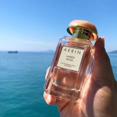 My vacation fragrance 😎 - @aerin Amber Musk❤️ Warm, sensual and inviting. Aerin Perfume, Gucci Fragrance, Lancome Perfume, Givenchy Perfume, Aerin Lauder, Musk Perfume, Blue Perfume, Amber Musk, Perfume Packaging