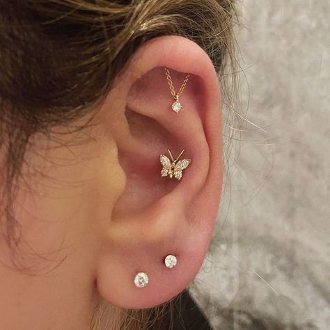 Conch Piercing Stud, Conch Stud, Maria Tash, Conch Earring, Conch Piercing, Conch, Piercing Jewelry, Tattoos And Piercings, Earings Piercings