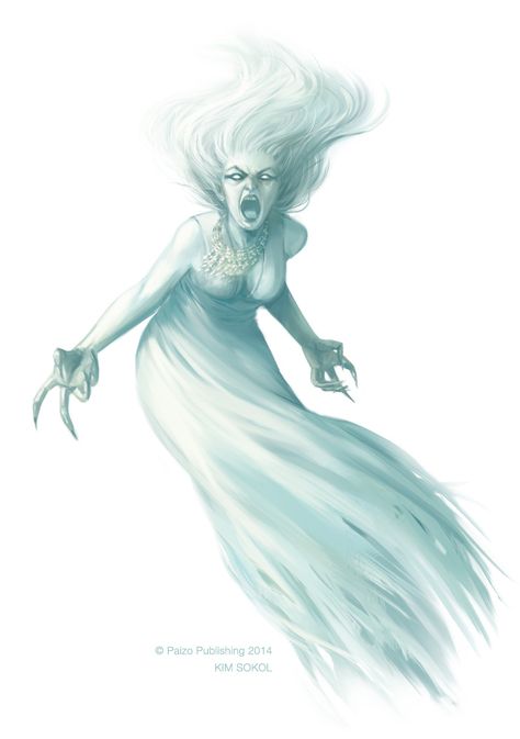 D&D Monster Monday: The Banshee Creature Fantasy, D D Monsters, Heroic Fantasy, Dnd Monsters, Tableau Art, Fantasy Monster, Mythological Creatures, A Drawing, Creature Art