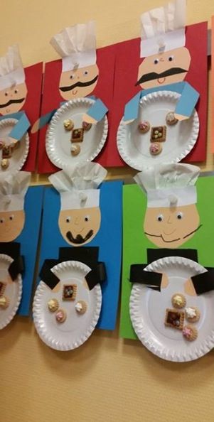 Baker Activities For Preschool, Healthy Habits Preschool, Community Helpers Crafts, Community Helpers Preschool Activities, Bakery Crafts, School Art Activities, K Crafts, Baby Play Activities, Daycare Activities