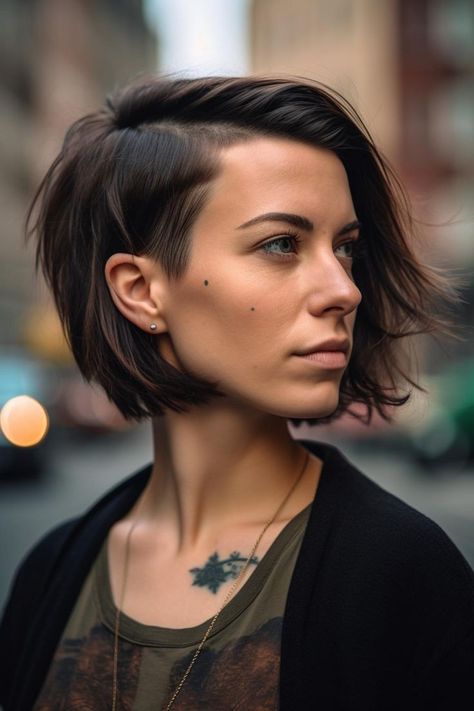 Bob Haircut Undercut, Undercut Bob Haircut, New Long Hairstyles, Haircut Undercut, The Undercut, Undercut Hairstyles Women, Undercut Bob, Corte Bob, Short Haircuts For Women