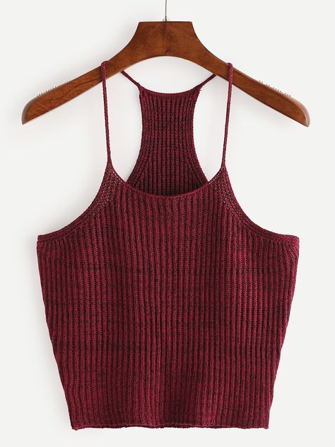 Shop Maroon Spaghetti Strap Tank Top online. SheIn offers Maroon Spaghetti Strap Tank Top & more to fit your fashionable needs. Maroon Tank Top, Burgundy Tank Top, Red Cami, Red Camisole, Outfit Collage, Strap Tank Top, Tank Top Outfits, Spaghetti Strap Tank Top, Red Tank