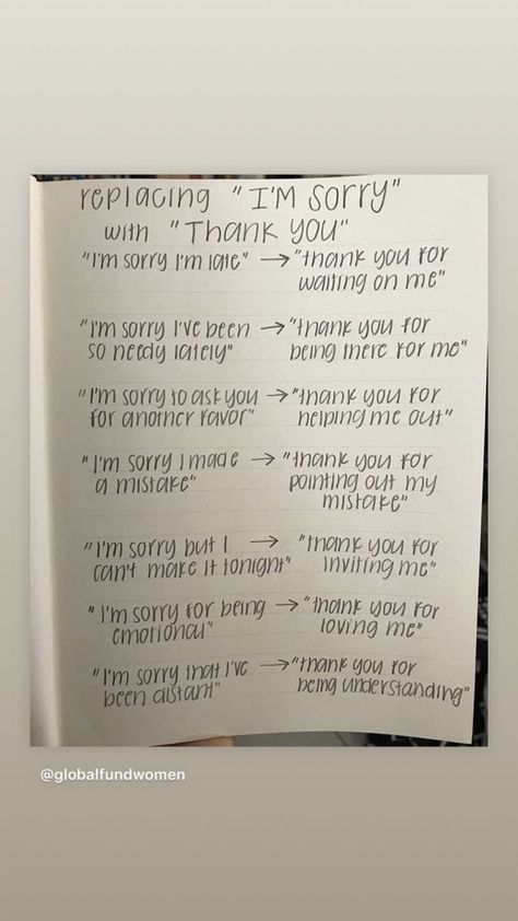 Ways To Say Thank You, Instead Of Sorry, Work Tips, Card Sayings, Thank You Letter, Words To Use, Different Words, Love Me Quotes, Mental And Emotional Health