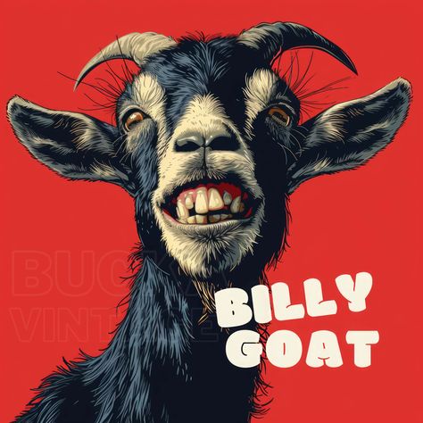 Goat Graphic Design, Goat Smiling, Goat Face, Goat Png, Goat Design, Cute Goat, Goat Logo, Funny Goat, Goat Gifts