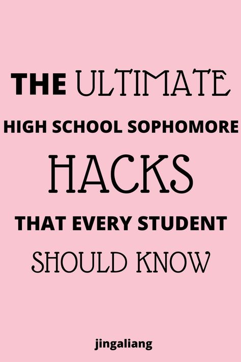 hacks for sophomores High School Tips Sophomore, 10th Grade Tips, How To Survive High School, What Classes To Take In High School, Tips For Sophomores In High School, Highschool Sophomore, Dress With Turtleneck, High School Scholarships, Freshman High School Memes