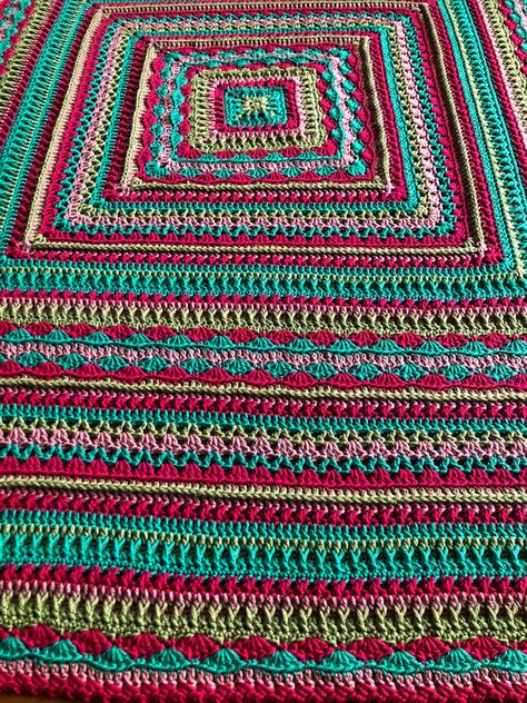 Crochet Healing Stitches XL Afghan | The Crochet Crowd Crochet Crowd Patterns, Cozy Crochet Blanket, Scrap Crochet, The Crochet Crowd, Striped Crochet Blanket, Crochet Square Blanket, Crochet Granny Square Afghan, Crochet Crowd, Crochet Afghan Patterns Free