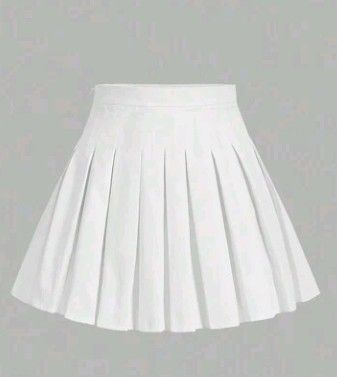 Dr Closet, School Skirt, White Mini Skirt, Flower Border, Cute Skirts, Birthday Outfit, White Skirts, Dream Wardrobe, Pink Nails