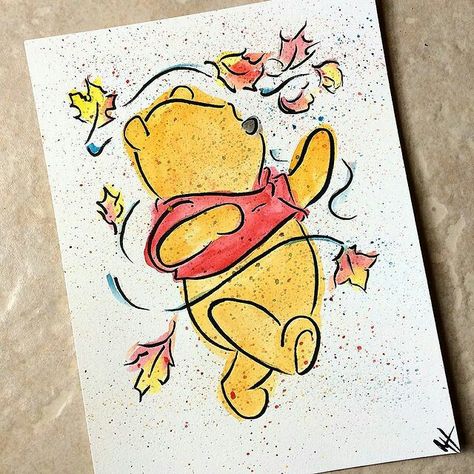 Art Painting Watercolor, Disney Doodles, Disney Character Drawings, Thankful Thanksgiving, Disney Drawings Sketches, Disney Paintings, Cute Disney Drawings, Disney Art Drawings, Cute Sketches