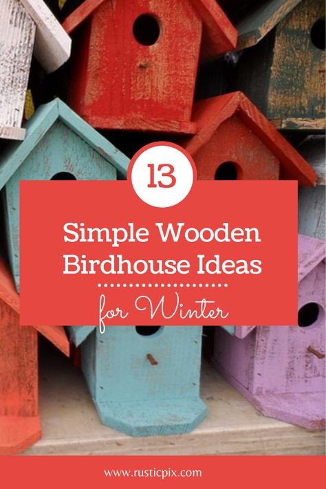 Winter is just around the corner. Here are a few simple homemade wooden birdhouse ideas, including a $5, 5-minute video plan. Build Bird Houses Easy Diy, How To Make A Birdhouse, Easy Bird Houses To Make, Bird Houses Diy Easy, Diy Birdhouse Easy, Homemade Bird Houses Diy, Painted Bird Houses Ideas Simple, Birdhouse Simple, Simple Bird Houses