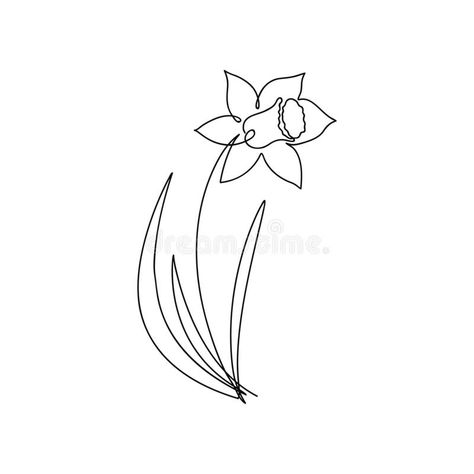 Continuous Line Flower, Window Drawings, Line Art Flowers, Window Drawing, Pisces Tattoos, Flower Line Drawings, Family Flowers, Royal Icing Decorations, Daffodil Flower