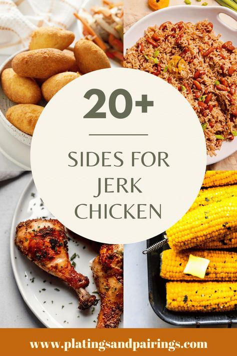 Sides With Jerk Chicken, Side Dishes For Jerk Chicken, What To Serve With Jerk Chicken, Jerk Chicken Sides Dishes, Sides For Jerk Chicken, Jerk Chicken Sides, Jerk Chicken Dinner, Jerk Chicken Breast, Sweet Fried Plantains