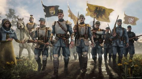 ArtStation - Holy Roman Empire, Munchingbiceps Empire Fashion, Holy Roman Empire, Golden Dragon, Dragon Games, Alternate History, German Army, Empire Style, Roman Empire, Prague