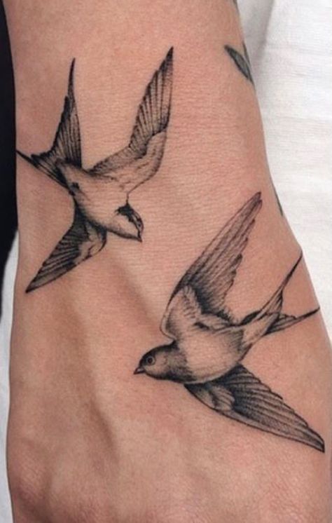 Doves Tattoo, Bird Tattoos For Women, Simple Tattoos For Guys, Small Bird Tattoo, Dove Tattoo, Small Forearm Tattoos, Water Tattoo, Clever Tattoos, Bicep Tattoo