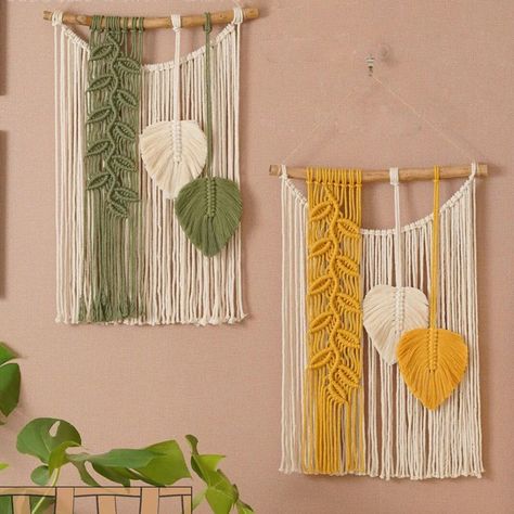 My Favorite Style Of All Time Is BOHO DECOR and We Have TTONS OF IT !! ASK FOR SPECIAL CODE at The Curious Cabinet & More Online Store 🔮 Green Combination, Tassel Wall Hang, Home Decor Shelves, Macrame Tapestry, Wall Hanging Shelves, Macrame Wall Decor, Boho Tapestry, Bohemian Tapestry, Macrame Wall Art