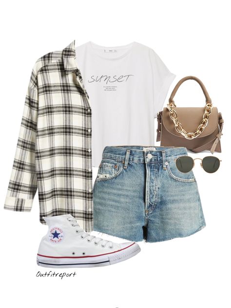 White High Top Converse Outfit, High Top Converse Outfit, Chuck Taylors Outfit, Converse Shoes Outfit, Form Outfits, High Top Converse Outfits, White Converse Outfits, Converse Fashion, Shorts And Converse