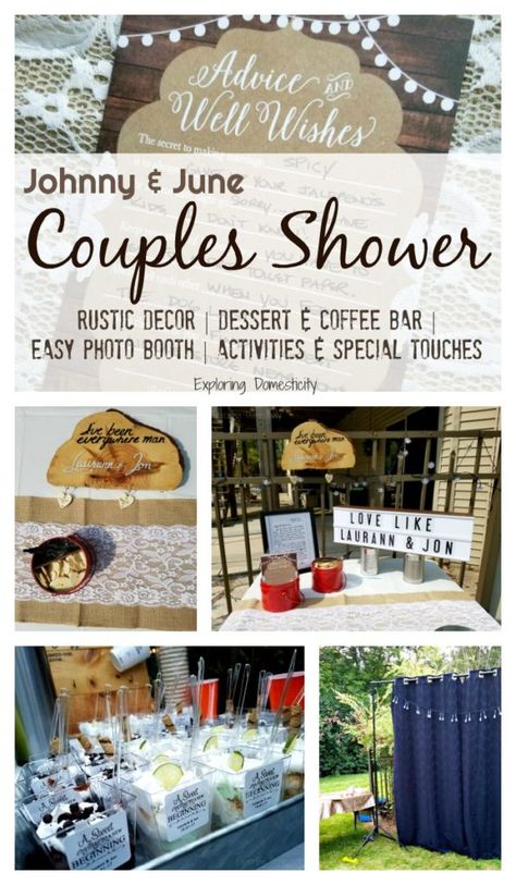 Couple Shower Party Favors, Couple Shower Activities, Couples Shower Favors For Guests, Couples Wedding Shower Favors, Rustic Couples Shower Ideas, Couples Shower Themes Wedding, Jack And Jill Party Ideas Couple Wedding Showers, Couple Wedding Shower Decorations, Wedding Couple Shower Ideas