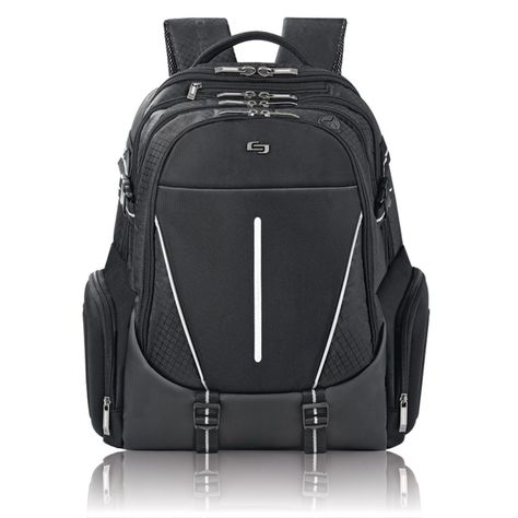 Solo Rival Backpack Force Collection Style SLACV7009 AVC700-4 Review @Solo_newyork Pill Pockets, Backpack Reviews, Backpacking Packing, Laptop Stand, Computer Bags, Backpack Straps, E Reader, North Face Backpack, Laptop Accessories