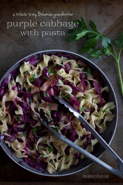 Purple Cabbage Recipe, Purple Cabbage Recipes, Lemon Shrimp Pasta, Lemon Shrimp, Turn Back Time, Cabbage Recipe, Cabbage And Bacon, Potato Dumplings, Anna Marie