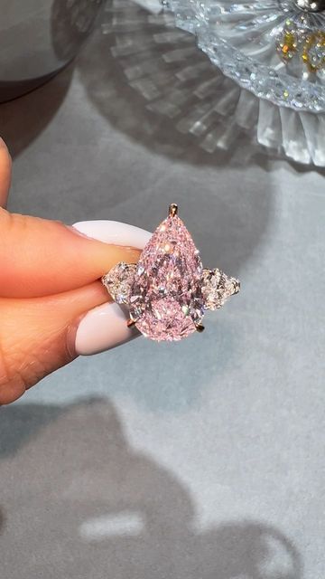 Ori Vechler 𝗗𝗶𝗮𝗺𝗼𝗻𝗱𝘀 on Instagram: "One For Every Day 😇💍" Pink Diamonds Engagement, Pink Diamond Engagement Ring, Colored Diamond Jewelry, Big Engagement Rings, Dream Wedding Ring, Pink Diamond Ring, Cute Engagement Rings, Dream Engagement Rings, Big Rings