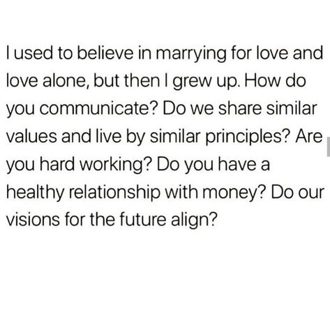 I don’t even know if I want to get married. But in relationships in general I care about what morals and perceptions you have 🙏🏼❤️🙏🏼… Get Married Quotes, Getting Married Quotes, I Want To Get Married, Married Quotes, Meaningful Love Quotes, Marry You, I Care, Real Quotes, Healthy Relationships