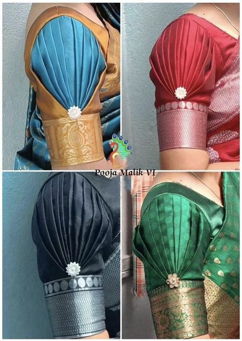 Blouse Bahi Designs Latest, Hand Patch Work Blouse Designs, Blose Hands Designs Latest, Blouse Designs Hands Pattern, Blouse Baju Designs Latest, Blouse Designs Hands, Latest Blouse Hand Designs Pattern, Baju Design For Blouse, Latest Sleeves Pattern For Blouse