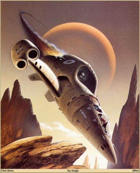 Science Fiction Christopher Moore, Si Fi, Science Fiction Artwork, 70s Sci Fi Art, Scifi Fantasy Art, Science Fiction Illustration, Classic Sci Fi, Space Fantasy, Space Cowboys