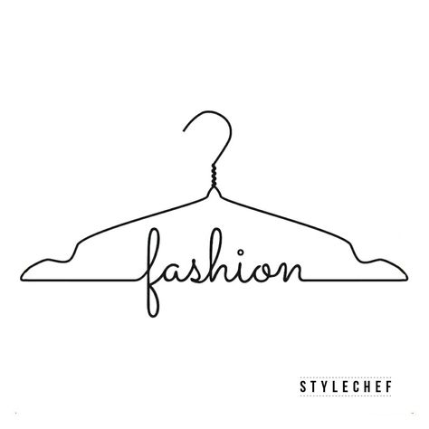 Fashion Stylist Logo, Fashion Statements Quotes, Hanger Tattoo, Hanger Logo, Instagram Business Account, Hang Tags Clothing, Hand Embroidery Patterns Free, Bond Paper Design, Handmade Fabric Bags