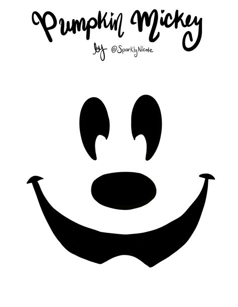 Disney Halloween Diy, Disney Pumpkin Carving Templates, Pumpkin Template Printable, Halloween Pumpkin Templates, Pumpkin Mickey, Miki Mouse, Disney Halloween Decorations, Disney Halloween Parties, Halloween Pumpkin Stencils