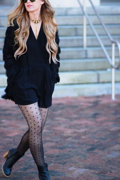 Black Romper Outfit Winter, Black Romper Outfit Fall, Dressy Romper Outfit, Romper Winter Outfit, Fall Romper Outfit, Romper Outfit Casual, Romper Outfit Fall, Edgy Winter Outfits, Black Romper Outfit