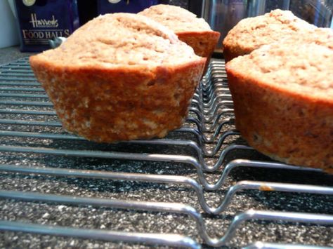 This is a recipe from my Rachel, my MIL Applesauce Bran Muffins, Muffins With Applesauce, Raisin Bran Muffin Recipe, Applesauce Muffin Recipe, Raisin Bran Cereal, Raisin Bran Muffins, Bran Muffin, Cinnamon Baking, Raisin Bran