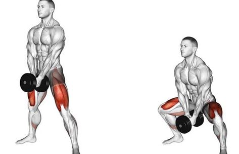 Dumbbell Quad Workout, Quads At Home, Workouts With Dumbbells, Dumbbell Only Workout, Lunge Variations, Dumbbell Squat, Standing Posture, Dumbell Workout, Lifting Workouts