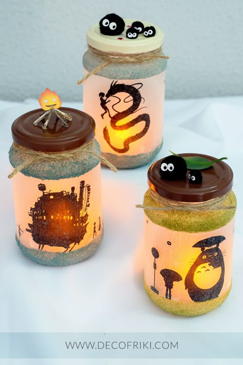 Studio Ghibli Centerpieces, Studio Ghibli Party Decorations, Studio Ghibli Wedding, Ghibli Halloween, Ghibli Wedding, Studio Ghibli Party, Studio Ghibli Crafts, Totoro Party, Geek Home Decor