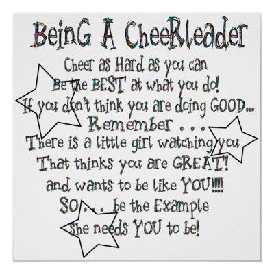 Being a Cheerleader Poster starting at $15.15. I love the multiple colors on a white background Cheerleading Tshirts, Cheer Banquet, Cheerleader Gifts, Cheerleading Quotes, Cheer Posters, Cheerleading Coaching, Cheerleading Team, Cheer Camp, Football Cheer