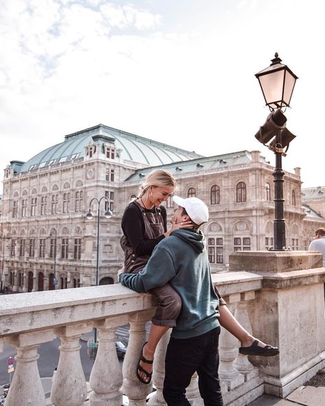 CHARLIE PAULY & LAUREN CLIFFE on Instagram: “This world is a beautiful place. Don’t let anybody tell you otherwise. If you have the urge to explore DO IT NOW! Don’t listen to the media…” Prague Photos, Berlin Photos, Vienna Travel, Travel Pose, Instagram Couples, Couple Activities, Do It Now, Relationship Goals Pictures, Couple Photography Poses