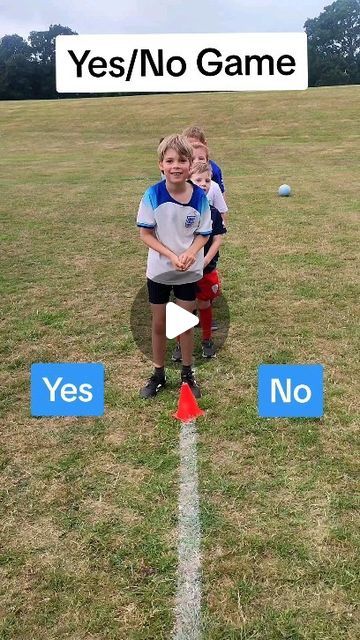 Kev Weir | PE and Coaching on Instagram: "A great game to play with no equipment needed. Call out yes or no and children move to the correct side. If they move to the wrong side they head to the back of the line. Adapt by changing the type of jump (one footed, two footed) #justplaysports #peteachersofinstagram #teacher #teachersofinstagram #physed #physedteacher #physicaleducation #pe #peteacher #physicaleducationteacher #teacherlife" Pe Ideas For Kindergarten, Outside Pe Games Elementary, Jumping Games For Kids, Games To Play With Cousins, Sport Games For Kids, Energizer Games, Pe Games Middle School, Creative Games For Kids, Yes No Game