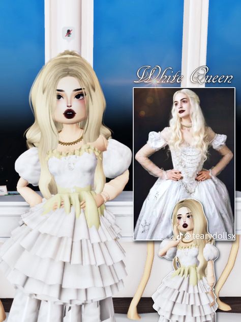 Dress To Impress Theme Wonderland, Wonderland Dress To Impress Outfit, Alice In Wonderland Dress To Impress, Alice In Wonderland Dress, Wonderland Dress, Dti Fits, Baddie Outfits Ideas, Dti Outfits, Queen Of Hearts