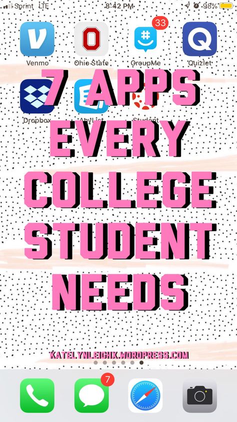 Study Apps College, College Student Organization, College Student Needs, Student Apps, Freshman Tips, College Apps, College Lifestyle, College Resources, Study Apps