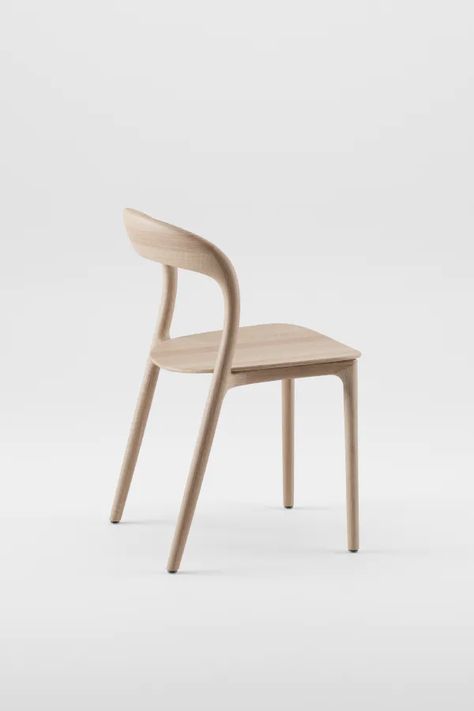 Neva Chair, Minimal Chairs, Alternative Furniture, Oak Chairs, Light Chair, Chair Desk, Opulent Interiors, Different Types Of Wood, Chair Table