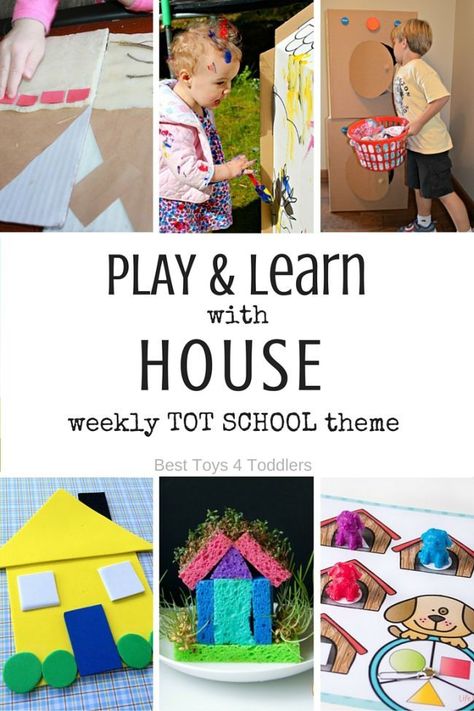 Best Toys 4 Toddlers - 7 Days of House / Home Themed Activities for Tot School - play and leaning activities for toddlers and preschoolers with free printable weekly planner Houses Preschool Theme, Tot School Themes, Tot Trays, Sensory Exploration, Second Semester, Printable Weekly Planner, Home Themes, Family Theme, Themed Activities