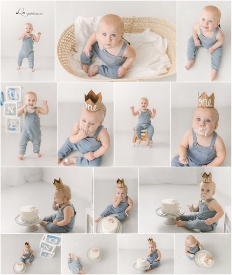 One Year Studio Photos, One Year Old Photoshoot Boy, First Birthday Pictures For Boys, Baby Boy First Birthday Photo Shoot, Simple 1st Birthday Photoshoot, 1st Birthday Boy Photoshoot, Boy First Birthday Photoshoot, First Birthday Boy Photoshoot, First Birthday Photo Shoot Ideas