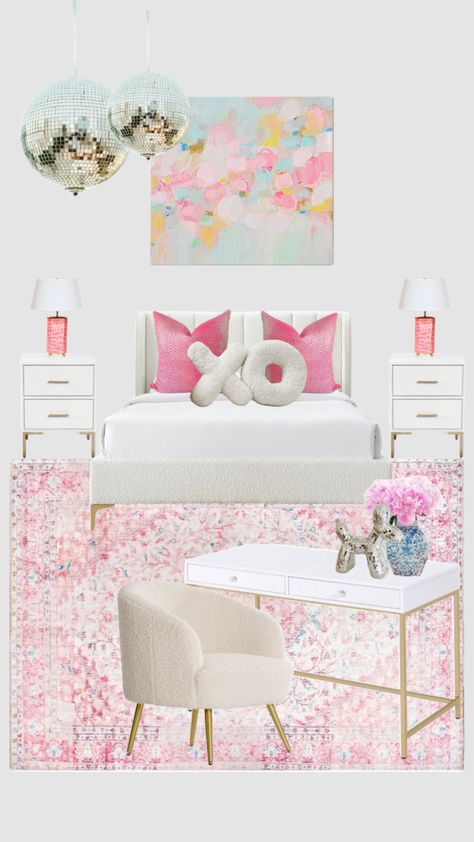 Preppy Bedroom Mood Board #moodboard #preppycollage #bedroomvisionboard #roomdecor Bedroom Mood Board, Decorative Nails, College Room Decor, Preppy Bedroom, College Dorm Room Decor, College Apartment Decor, Pinterest Room Decor, Preppy Room Decor, Preppy Room