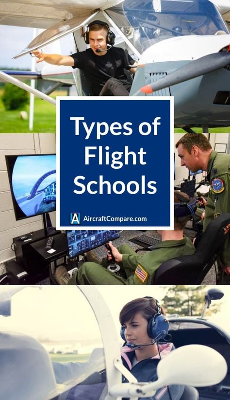 10 Types of Flight (Training) Schools - Aircraft Compare Aviation School, Pilot Career, Aviation Education, Private Pilot License, Aviation Careers, Good Leadership Skills, Flight School, Pilot License, Student Pilot