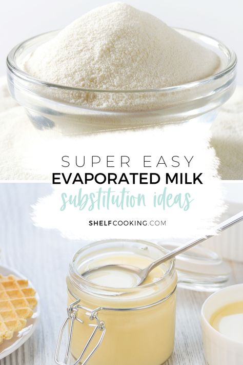 Use these 5 evaporated milk substitution ideas the next time you run out! Plus, we've got a dairy-free and keto-friendly recipe you will want to make! Substitute For Evaporated Milk, Lactose Free Keto, Evaporated Milk Substitute, Cooking Substitutes, Shelf Cooking, Prevent Food Waste, Cooking Substitutions, Baking Substitutes, Clam Recipes