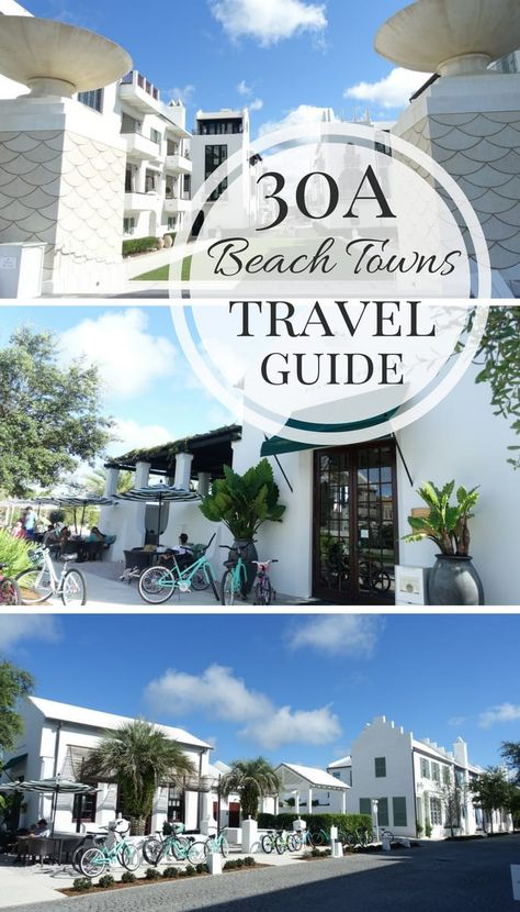 30A Travel Guide- Seaside, Rosemary, & Alys Beach - Dawn P. Darnell Beach Towns In Florida, Myrtle Beach Things To Do, Destin Florida Restaurants, Myrtle Beach Photography, Florida Vacation Spots, Destin Florida Vacation, Rosemary Beach Florida, Seacrest Beach, Florida Pictures