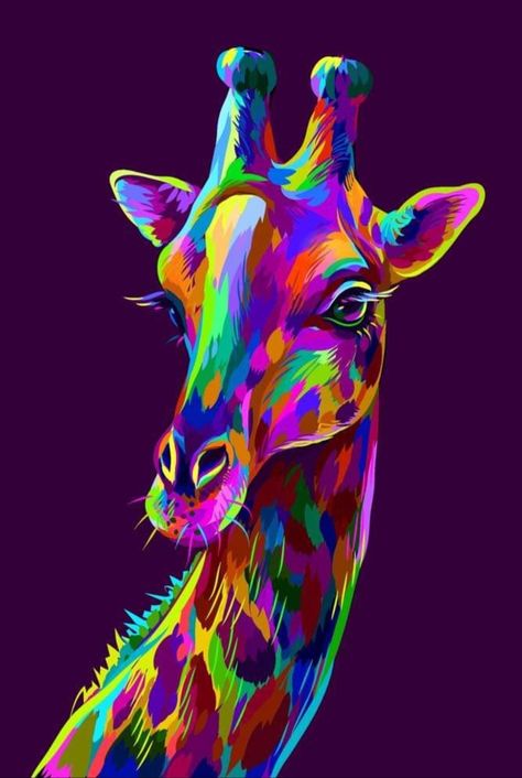 Dark Purple Background, Giraffe Art, Decoration Photo, Painting Flower, Flower Landscape, Dog Canvas, Oil Painting Flowers, Wall Art Canvas Painting, Purple Backgrounds